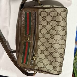 Vintage Gucci GG canvas/web shoulder bags